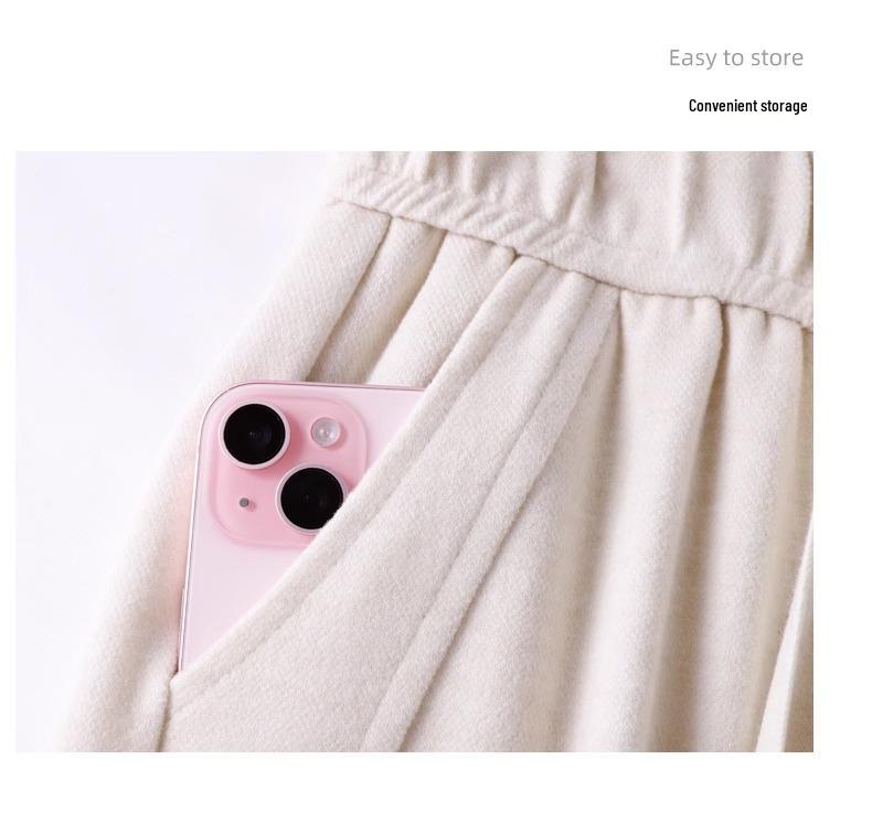 2025 Spring/Autumn Women's High Waist Elastic Drape Pants: Popular Light Luxury Style with Narrow to Wide Leg Design