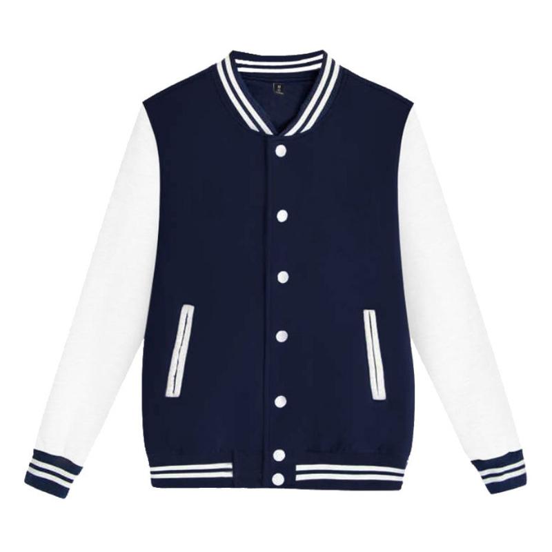 Solid Color Jacket Baseball Clothing Workwear Baseball Shirt Women's Cardigan Coat