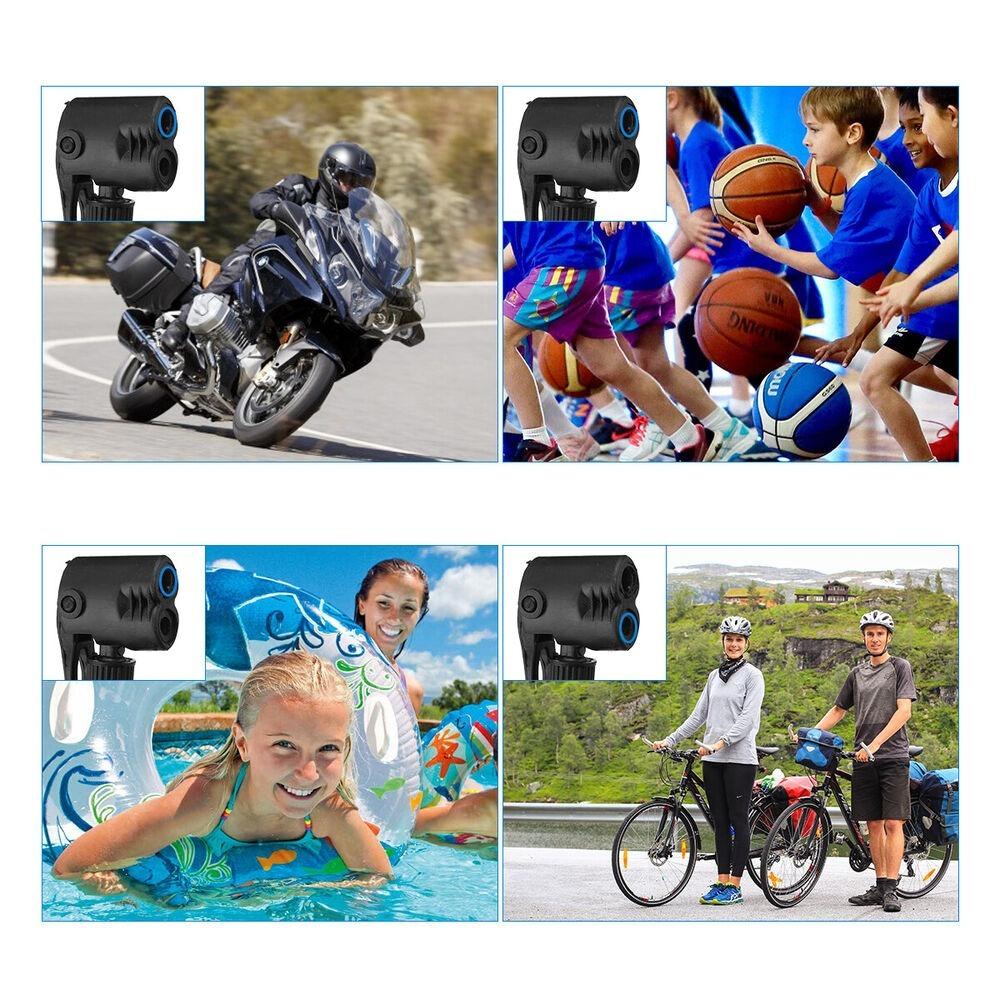 Umflator de Anvelope Bicicleta cu Stativ pe Podea Umflator de Aer de Înaltă Presiune Pompă Portabilă pentru Bicicletă Bicicletă