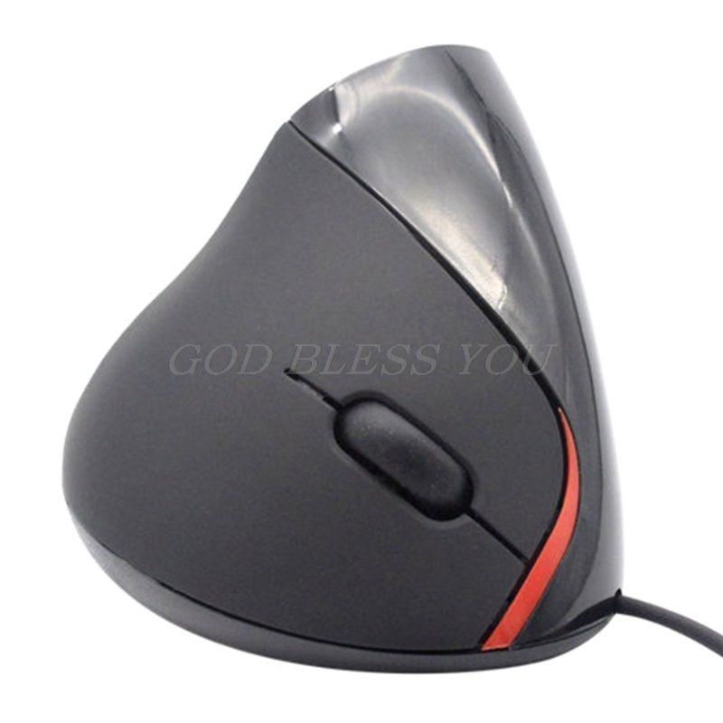 Ergonomic Design USB Vertical Optical Mouse Wrist Healing For Computer PC Laptop Drop