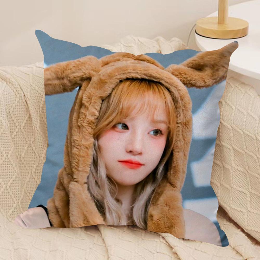 YUQI Chinese Singer Cushion Cover Soft Plush Double-Sided Printed Sofa Pillow Cushion Cover | Cozy All-Season Durable Decor Gift