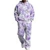 Men's Hoodie and Sweatpants Set with Elastic Waist, Casual Two Piece Outfit