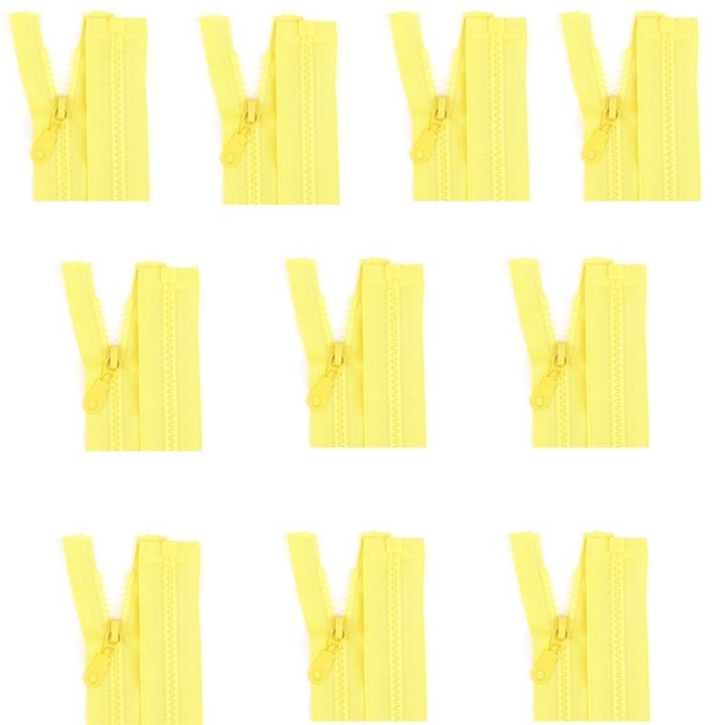 10Pcs Nylon Zippers for Sewing Craft 27.5Inch/70cm Sewing Zippers Open-end Zips Fasteners for Bag Wallet Pouches Clothes