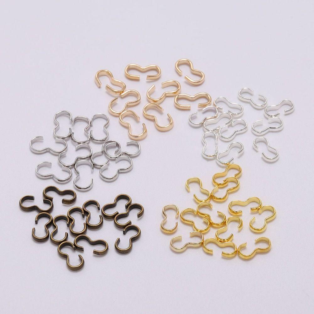 100Pcs Smooth Finish Charm Connector for Bracelets Necklaces Making DIY Jewelry Materials