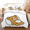 Rilakkuma Korilakkuma Duvet Cover Set Cute Cartoon Rilakkuma Korilakkuma Bedding Set Pillowcase Twin Full Queen King Size