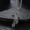 Mens Stainless Steel Jesus Christ Face Crucifix Cross Pendant Necklace Fashionable And Religious