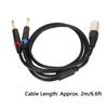 TS Mono Plug Y Splitter Cable Microphone Splitter Cable  for Amplifiers