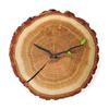12 Inch Wood Grain Wall Clock Creative Tree Stump Design Silent Quartz Movement