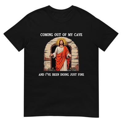 Divertente T-Shirt di Pasqua Gesù Che Esce Dalla Mia Grotta Umorismo Retrò