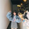 Giacca di jeans vintage coreana da donna per primavera e autunno, manica a pipistrello senza maniche, corta, versatile, vestibilità larga
