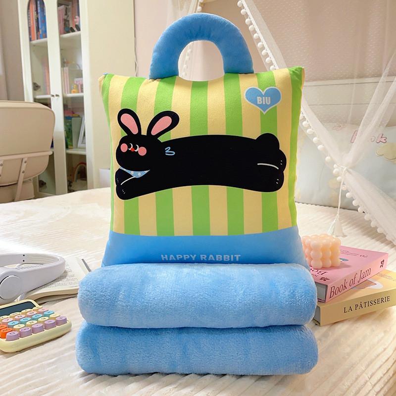 Toy Plush Cartoon Cushion Pillow With Removable Cover Sofa Office Nap Doll Gift