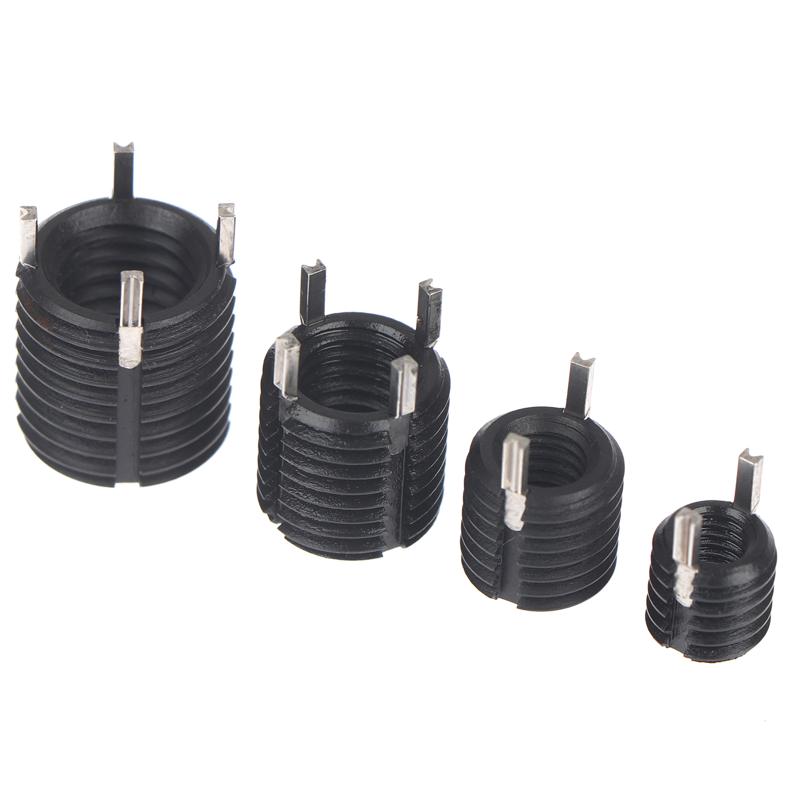 5Pcs M8-M14 Keylock Wire Thread Insert ,Helicoil Nut Black Carbon Steel Key-Locking Thread Repair Inserts