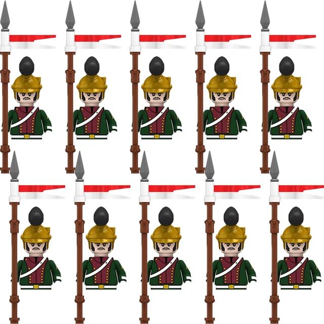 Kids Building Blocks Toy Napoleonic Wars Military WW2 Mini Dolls Soldier Duke Medieval Knights Officer Model Toy wholesale store