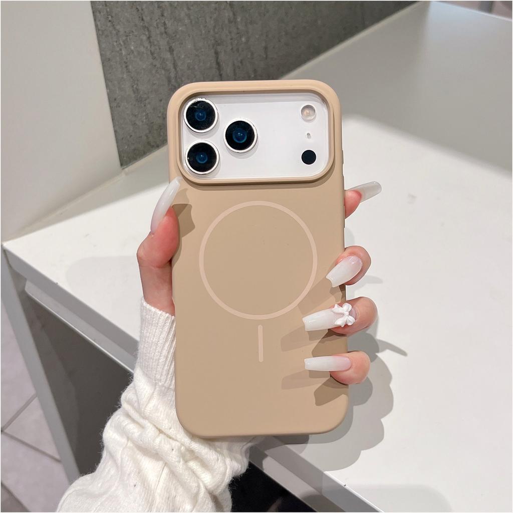 Liquid Silicone Magnetic Slim Phone Case For Magsafe Apple iPhone 13 14 15 16 17 Pro Max Plus Air Protective Soft Cover