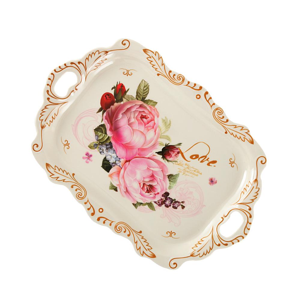 Euro Pallet Food Serving Tray Restaurant Dessert Plate Simple Melamine Decorative European Style Photography Prop Jewelry