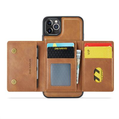 DG.MING M5 Series For iPhone 11 Pro Case Detachable Magnetic Leather Phone Cover with Card Slots