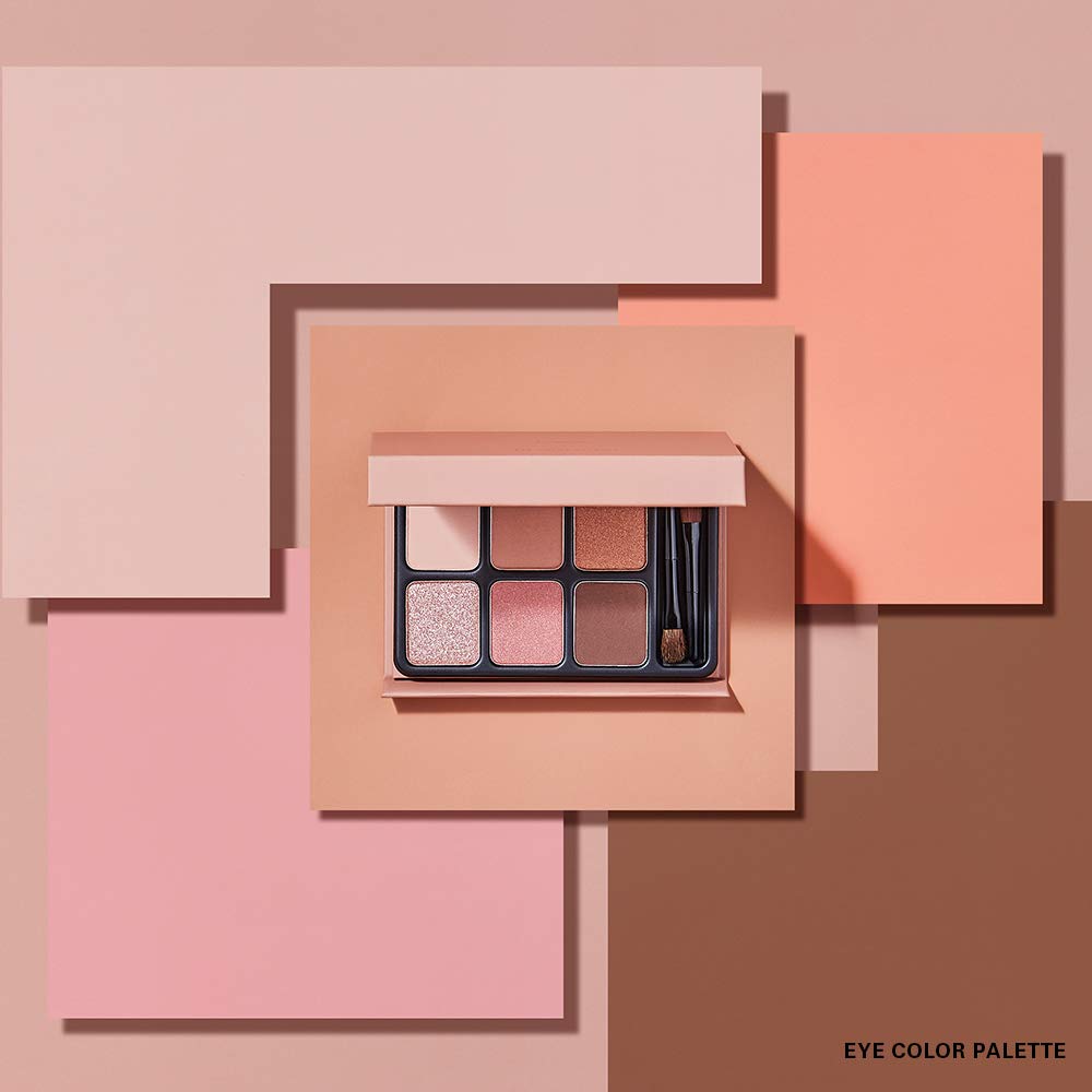 HEME Heme 6-Color Eyeshadow Palette (6 Colors) Warm Maple Taiwanese Cosmetics (Cotton Rose)