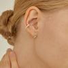 Lunne Silver Flower Dot Q Ear Cuff #Lse06