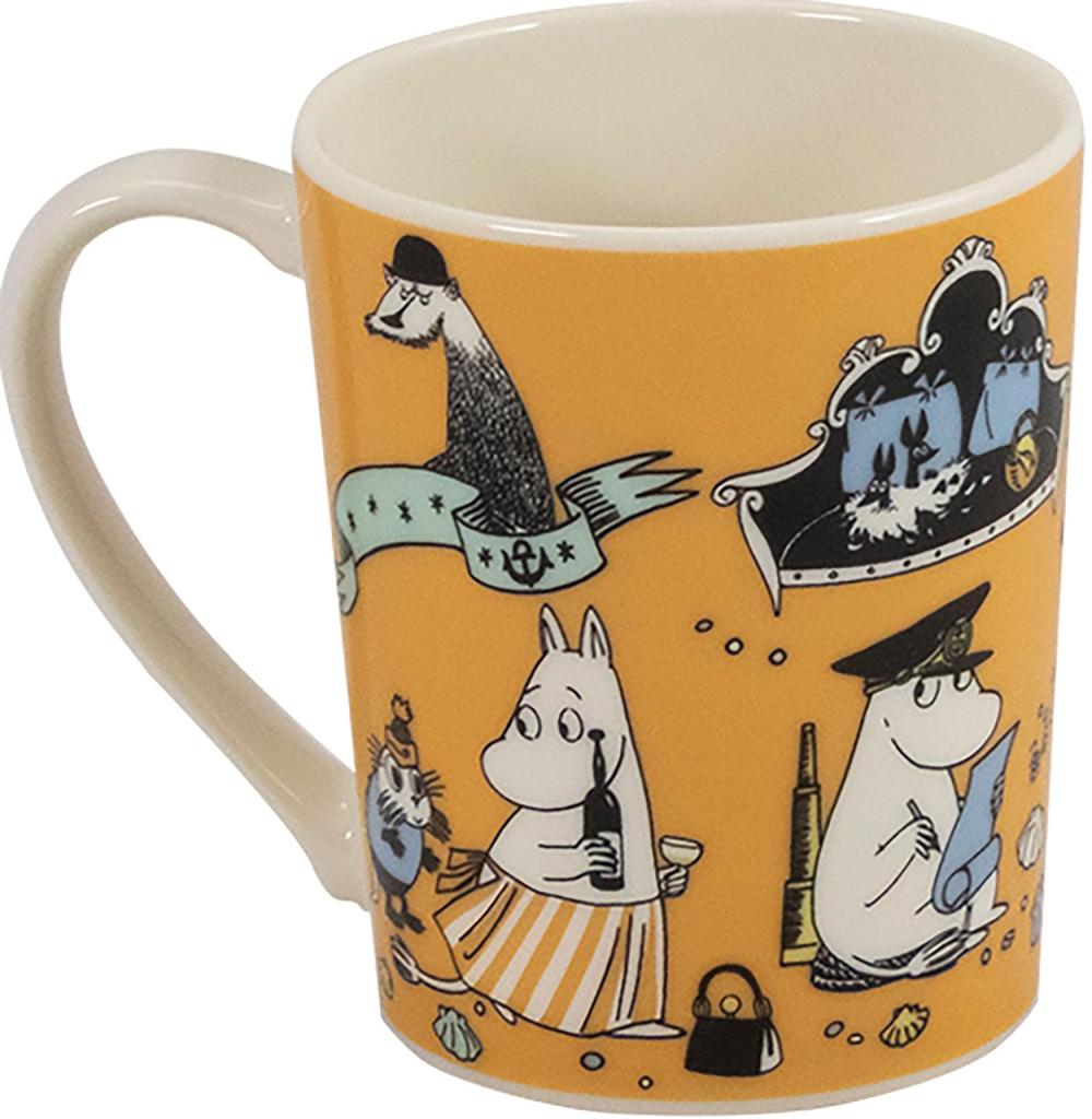 MOOMIN 2024 Years Mug, Approx. 350ml, Moomin Goes To the Sea, Made In Japan, MM2024-11