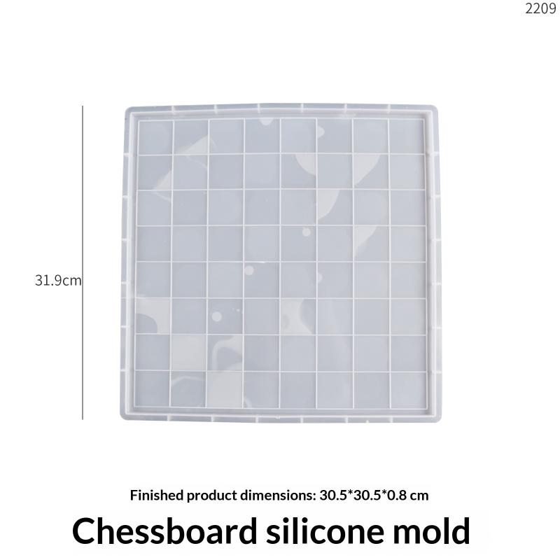 1 Set Diy Drop Glue International Chess Crystal Epoxy Resin Mold 3D Chess Piece Silicone Mould Accessories