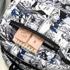 Студенческая школьная сумка, рюкзак с принтом граффити, рюкзак с английским алфавитом, мужской рюкзак большой емкости
