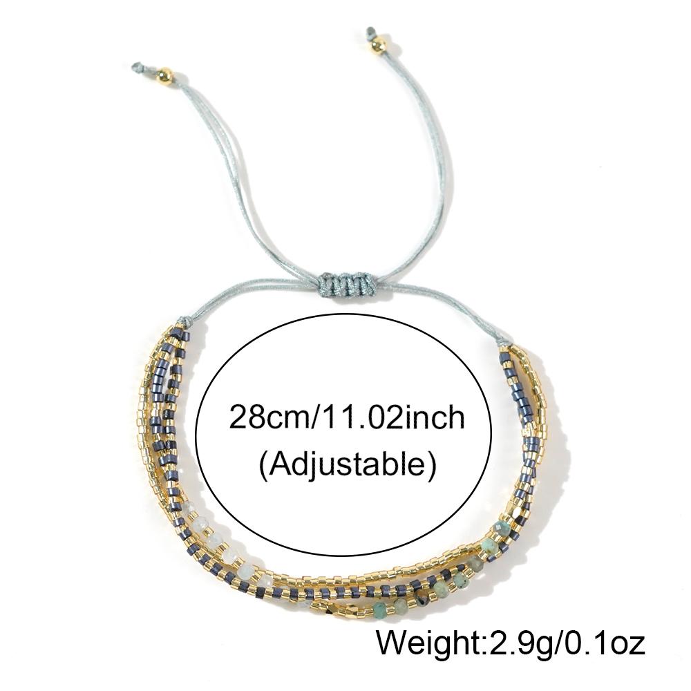 1PC Go2boho Boho Fashion Multi Warp Surfer Bead Bracelets Luxury Beaded Jewelry Lucky Summer Beach Gifts for Women and Friends