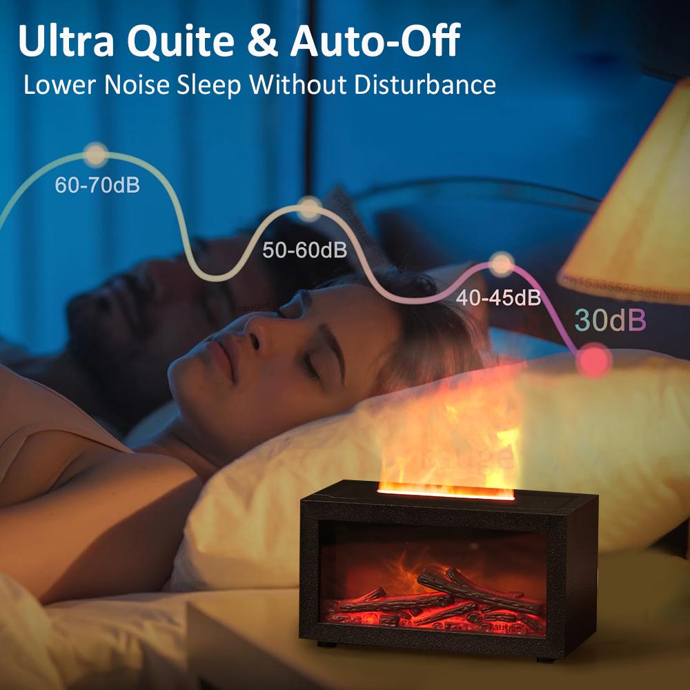 Fireplace Humidifier Flame Aroma Humidifier Aromatherapy Fragrance  Diffuser for Home Essential Oil Diffuser Fire Humidifier