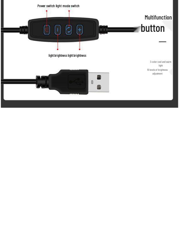 Multifunctional Desktop Tripod Stand with Fill Light for Mobile Phone Live Streaming