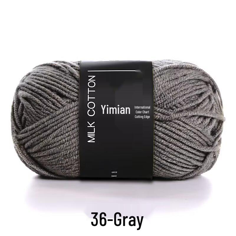 4-Ply Yimian Medium-Fine Milk Cotton Baby Yarn for Hand-Knitted DIY Projects