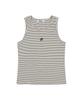 RESSAC Flow Cotton Ribbed Sleeveless Ivory Stripe