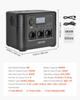 Portable Power Station, 1200W Solar Generator Power Station, 806Wh LiFePO4 Battery Backup with 9 Output Ports for Home Emergency, Outdoor Camping, RV
