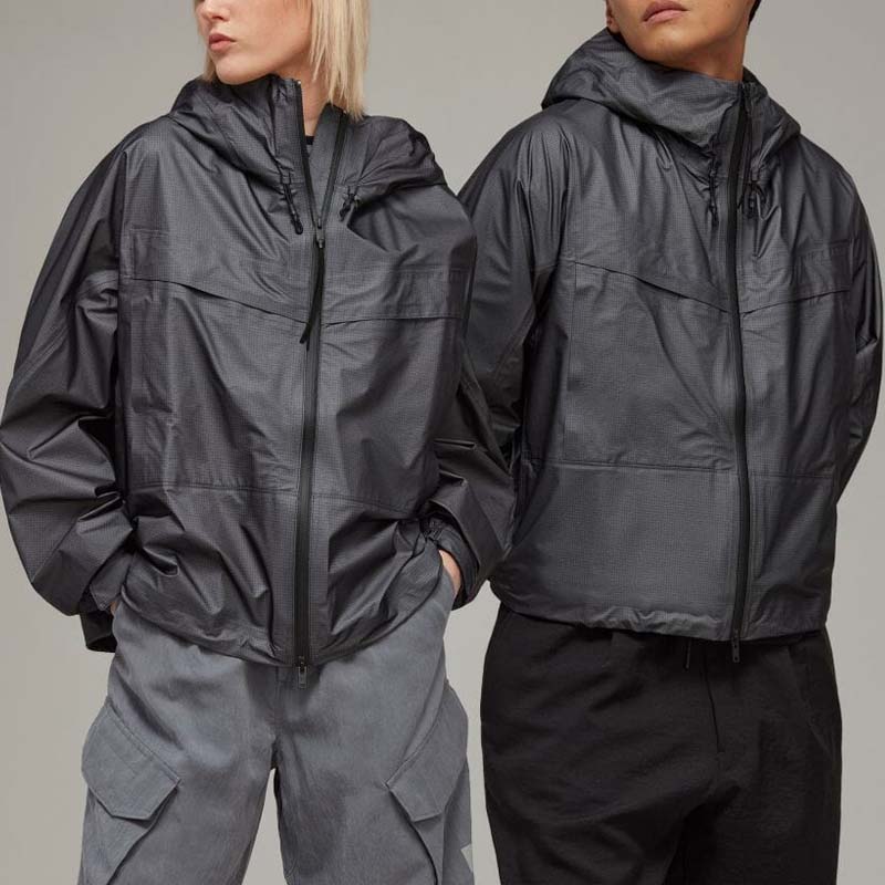 Y-3 Jackets Unisex Black Hooded Moderate Other IA2982