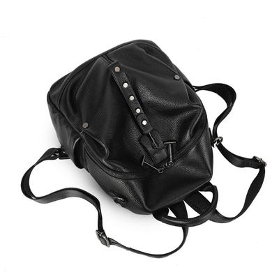 Backpack Women Genuine Leather Korean Fashion Large Capacity Bag Fashion First Layer Cowhide Soft Leather Backpack