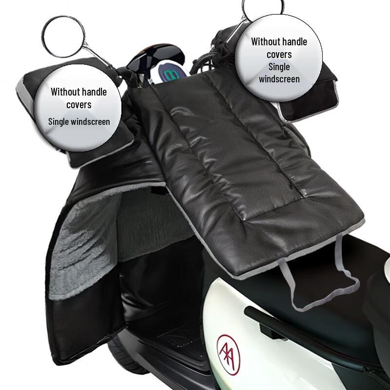 Winter Electric Motorcycle Windproof Quilt with Handlebar Covers