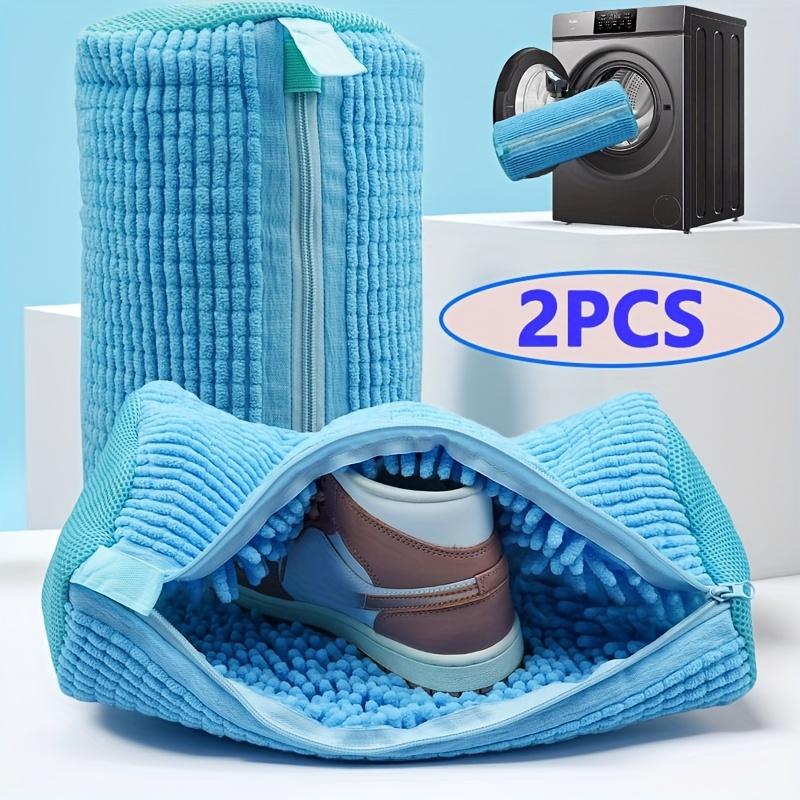 2-Pack Reusable Washing Machine Shoe Wash Bags - Tear-Resistant, Prevents Knots, High-Quality Polyester Laundry Bags for Washer