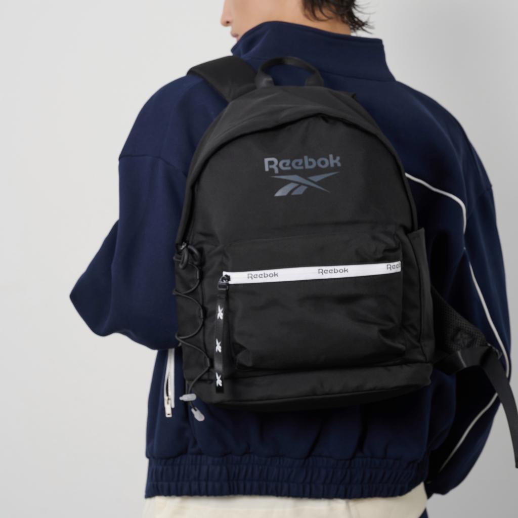 New Reebok Fabric Computer Backpack Regular Unisex Light Gray/Navy Blue/Black/Light Pink/Ecru RB230016M