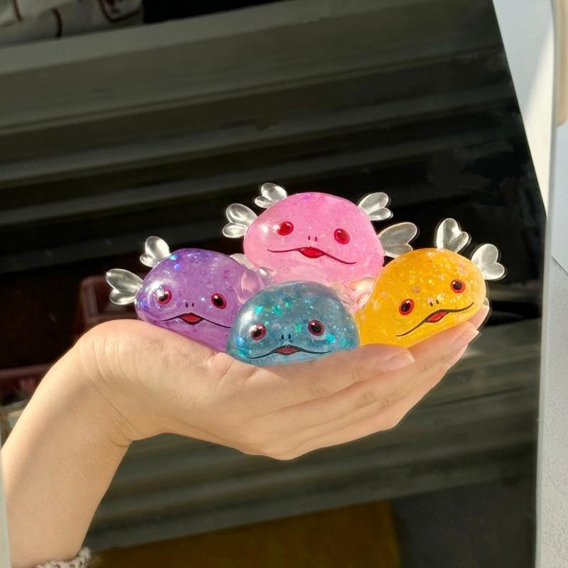 Creative Axolotl Animal Plastic Pinch Toy Decompression Artifact Gift to Reduce Stress
