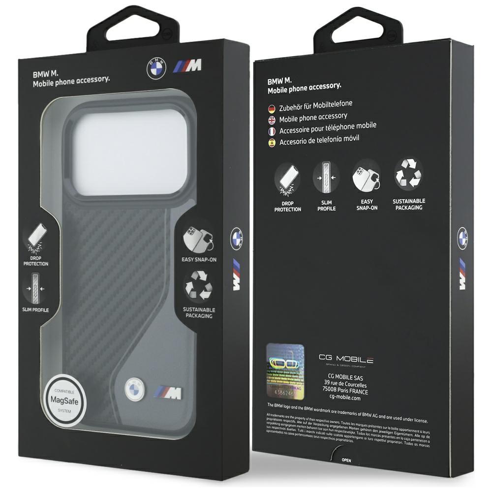 BMW M Carbon Logo MagSafe Hülle für iPhone 17 Pro Anthrazit