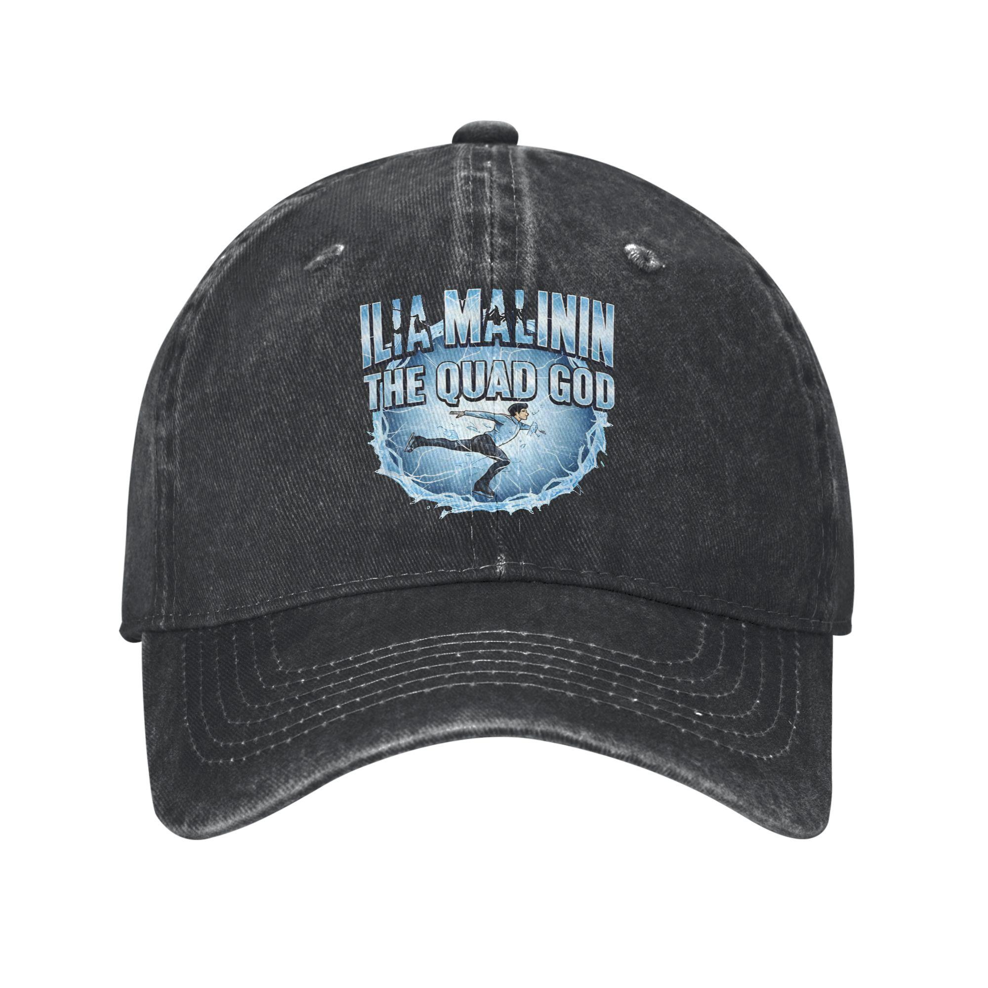 

Washed Baseball Cap Ilia Malinin Quad God Summer Hip Hop Hats For Couple Women Fitted Retro Kpop Rock Sun Baseball Caps One Size