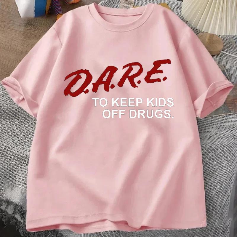 Dare Shirt Retro Dare Shirt 90s Vintage Style Dare T Shirt Crew Neck Short Sleeve Tshirt Summer Unisexs Tshirt