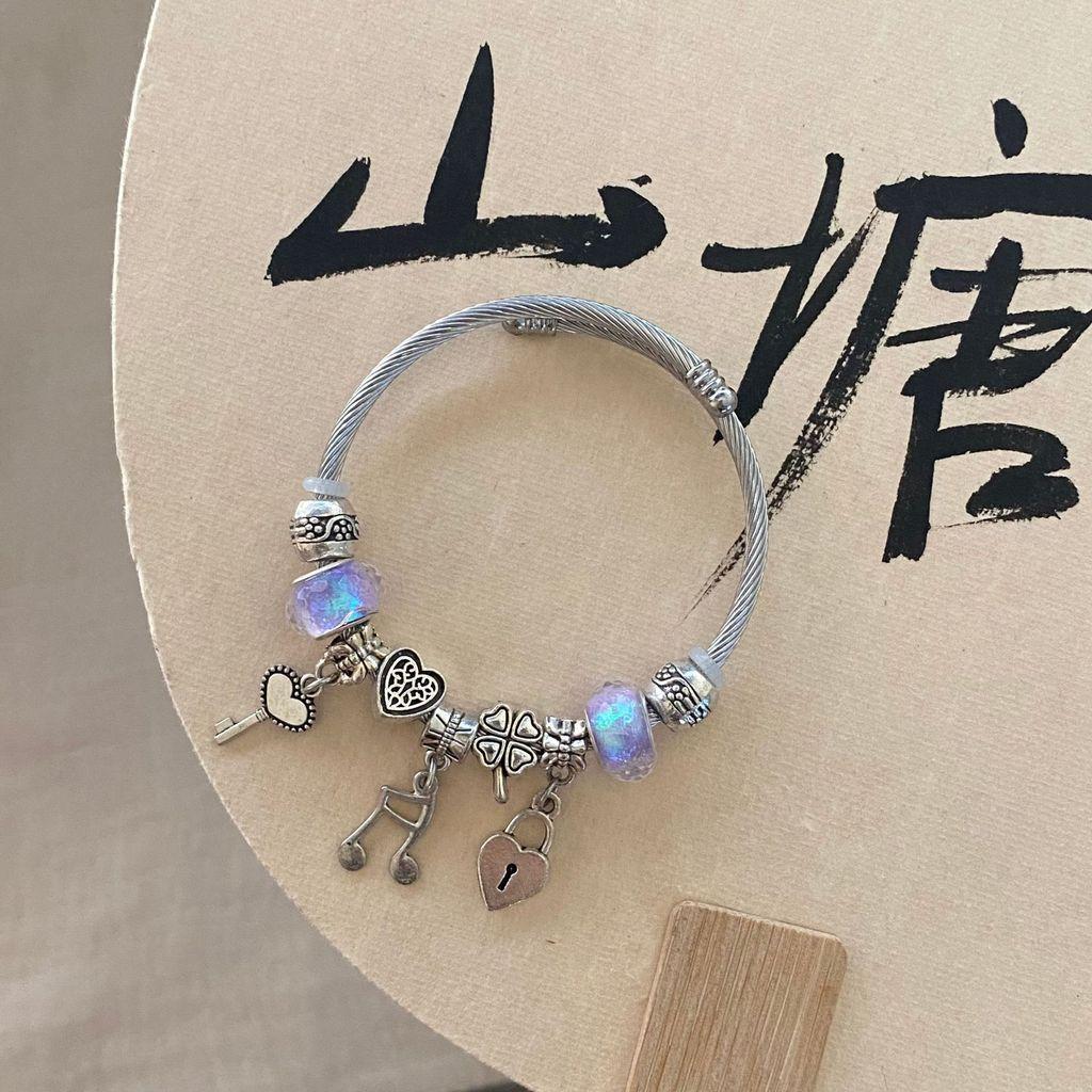 Ручные украшения без бренда из нержавеющей стали с гальваническим покрытием для летней повседневной носки