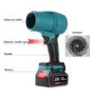 18V Cordless Handheld Turbo Jet Fan Car Violent Air Blower Infinitely Variable Speed Powerful Electric Dust Blower