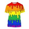 Summer Happy Pride Day Rainbow 3D Printed T-shirt Men Women Short Sleeve T-shirt  Casual Harajuku Style Children's Clothing