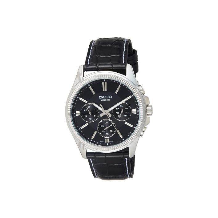 CASIO G Shock MTP 1375L 1AV MTP-1375L-1AV Black Dial