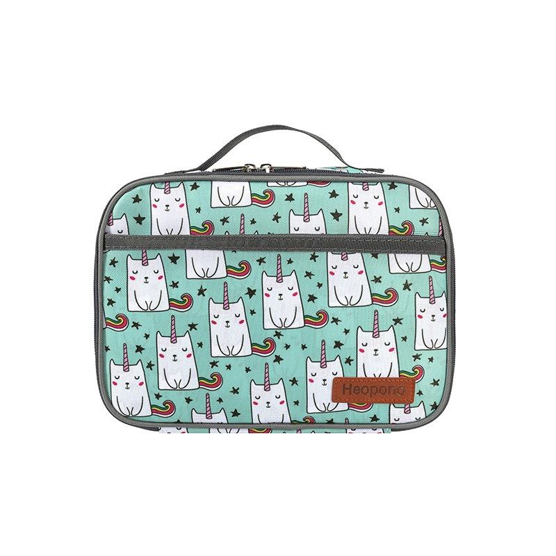 New Fashion Leopard Print Lunch Tote Bag Printed Student Bento Box Carrier Meal Bag for School Office