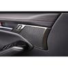 For Mazda 3 Axela 2019-2024 Carbon Fiber Steel Inner Door Handle Horn Frame Trim