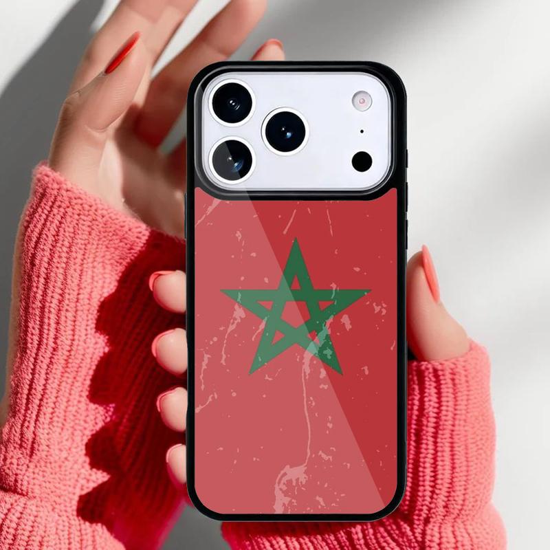 Maroc Morocco Flag Coat Of Arms Phone Case for iPhone 17 16 15 14 13 Pro Max Back Cover for 12 11 Pro Coque