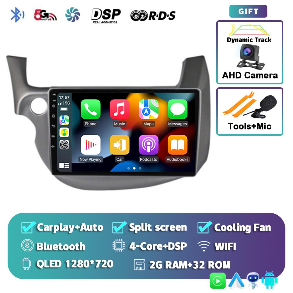 

Android 14 Carplay Auto Для HONDA FIT JAZZ 2007 - 2011 2012 2013 Автомагнитола Мультимедийный плеер Видео GPS Стерео WIFI+4G 2 din DSP