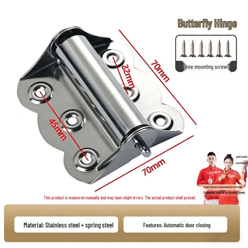 Automatic Door Closer: Multi-functional Invisible Spring Hinge with Buffer and Positioning Features