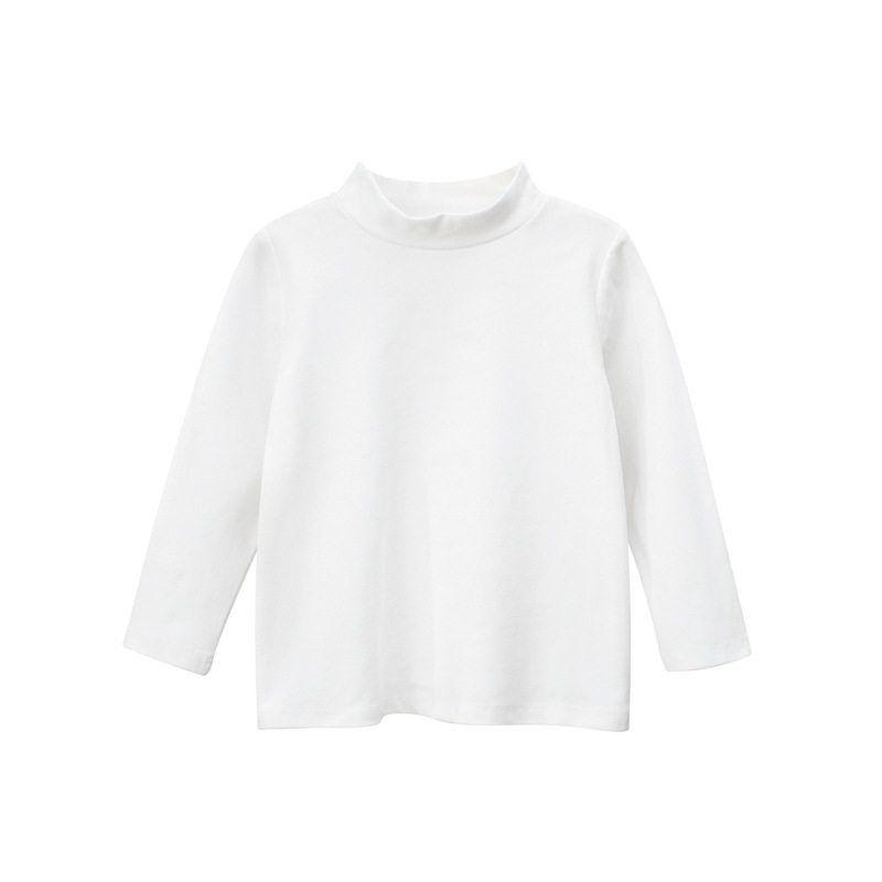 27Kids Baby Long-Sleeved Solid Color Mid-Collar Autumn Clothes Children's Clothing